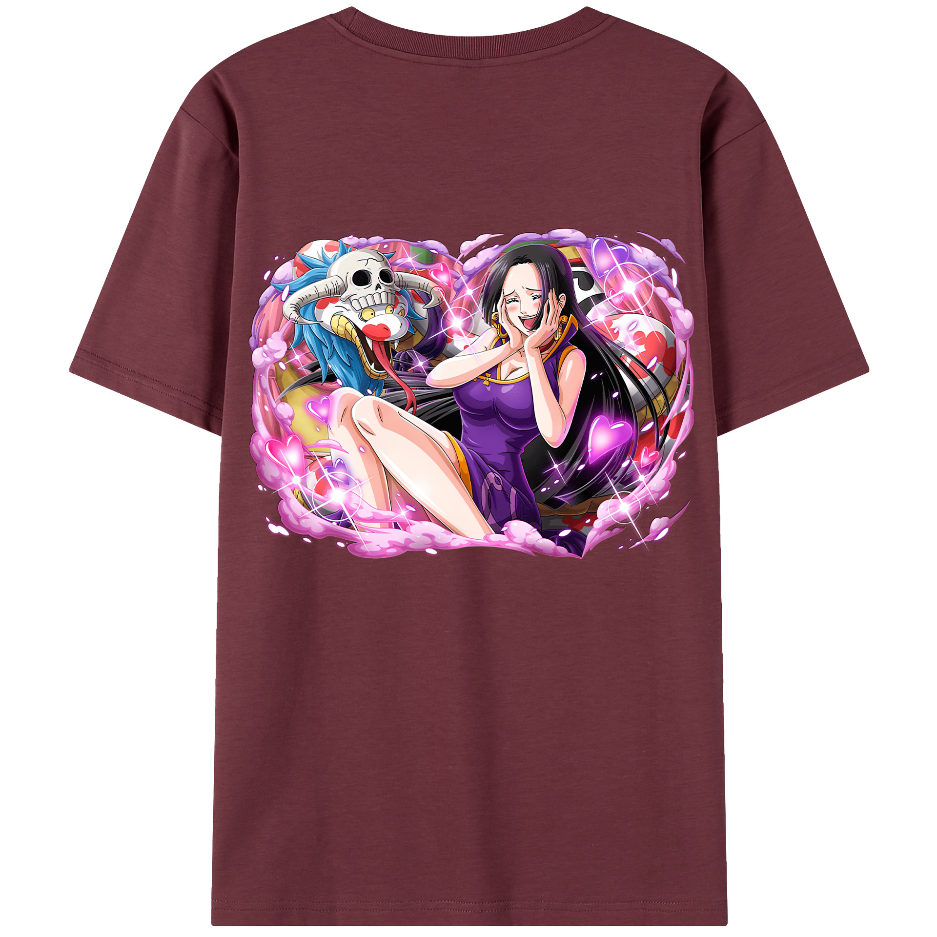 ワンピース ボア・ハンコック ONE PIECE Boa·Hancock 綿100％半袖Tシャツ（背面プリント）
